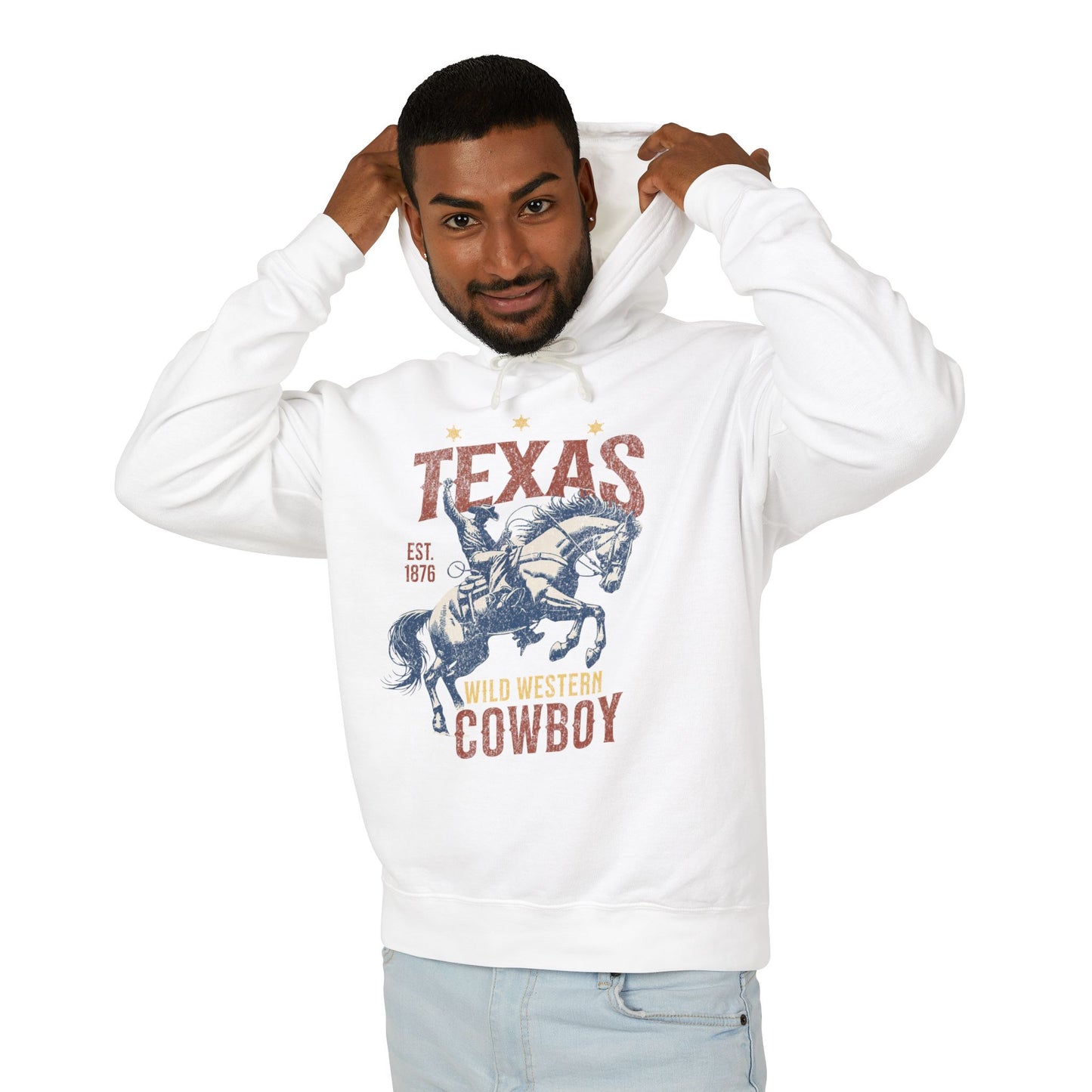Texas Western Cowboy Graphic Hoodie