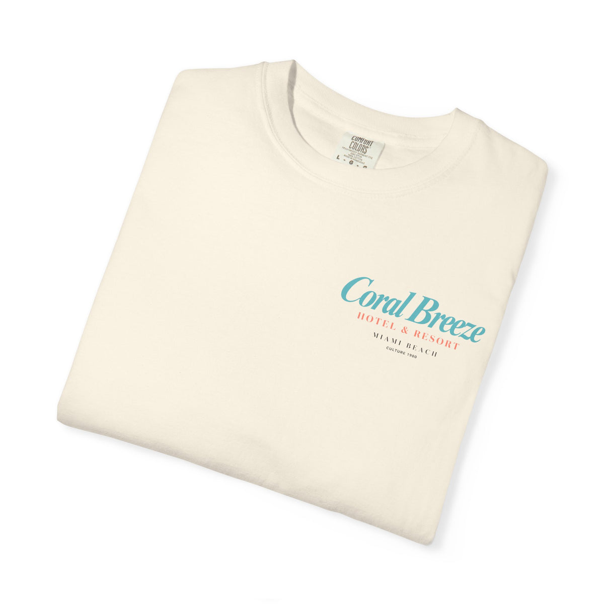 Miami Beach Coral Breeze Hotel & Resort Retro Graphic T-Shirt