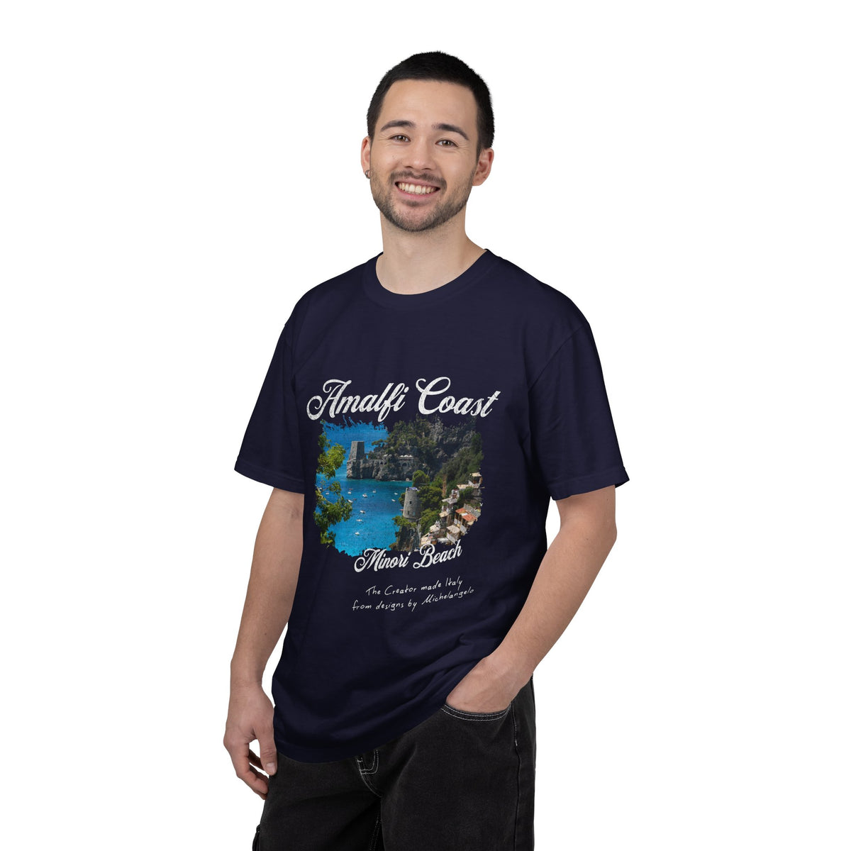 Minori Beach Amalfi Coast Graphic T-Shirt