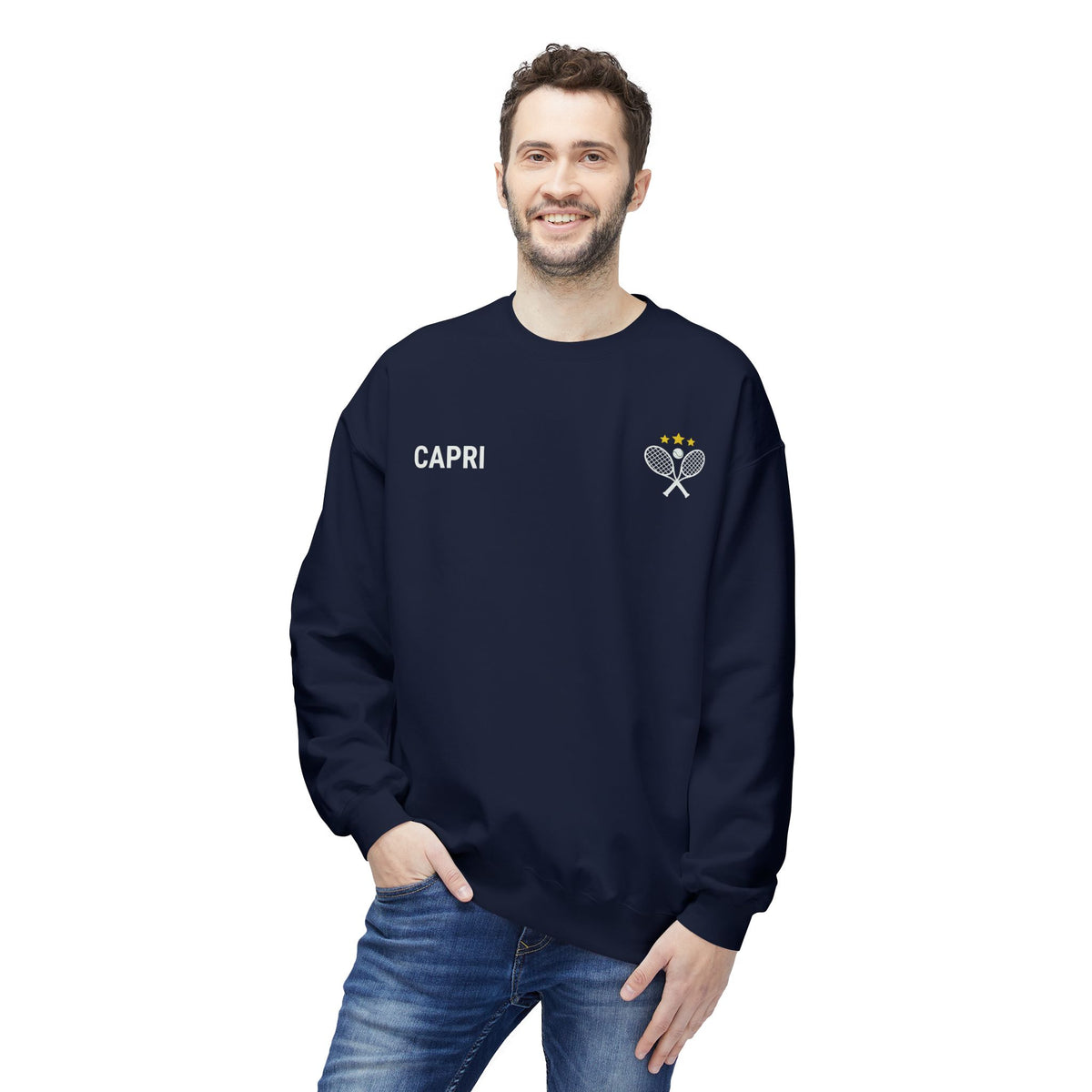 Capri Tennis & Yacht Club Graphic Sweatshirt