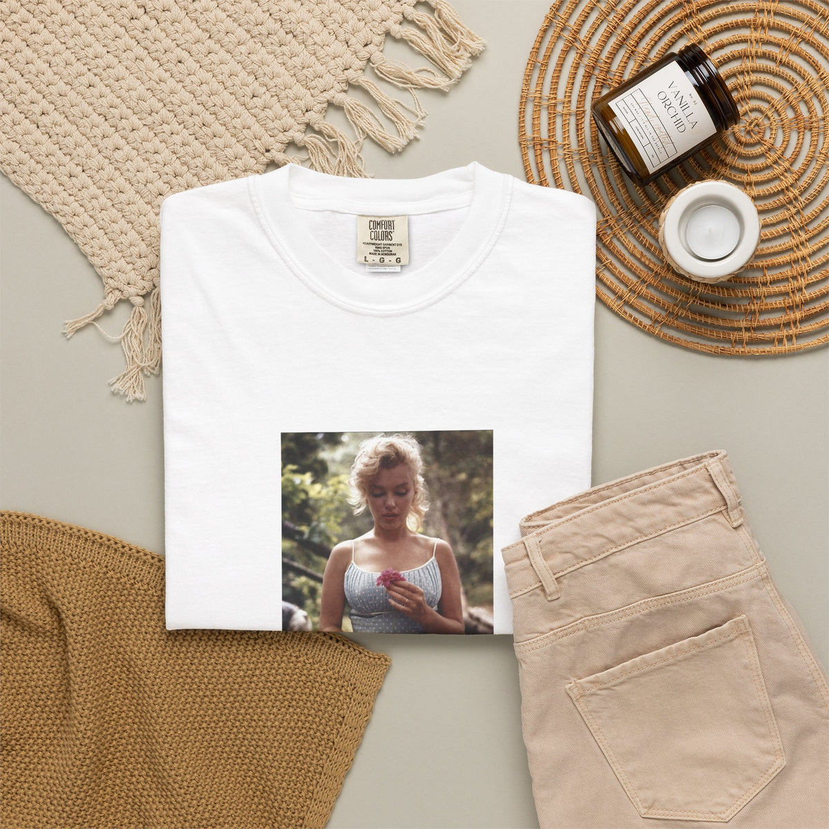 Marilyn Monroe 1957 Retro Photo Graphic T-Shirt