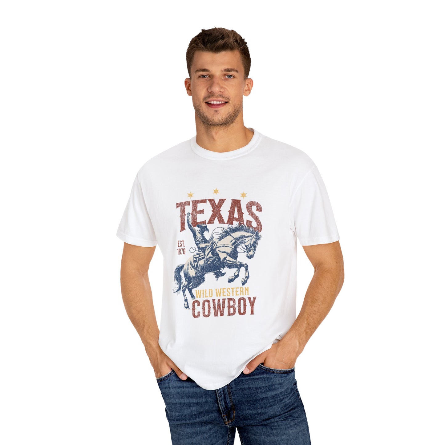 Texas Western Cowboy Graphic T-Shirt