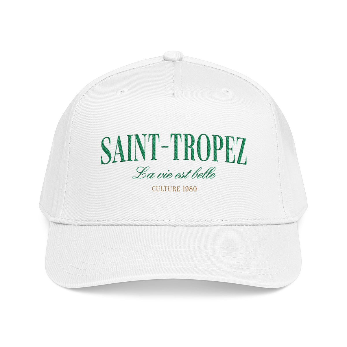 Saint-Tropez Culture 1980 Mid-Profile Cap – White