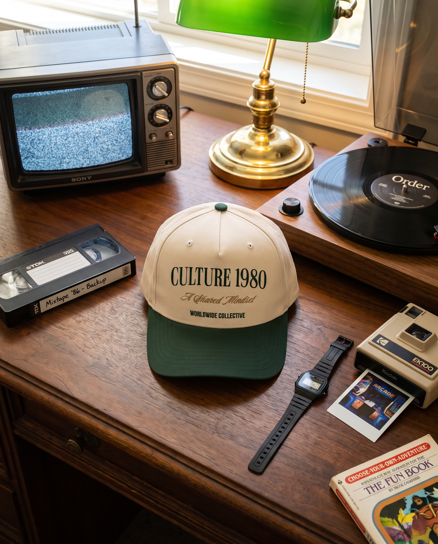 Culture 1980 Classic Mid-Profile Cap – Green