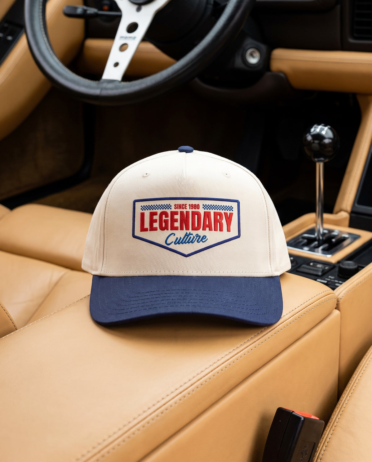 Legendary Culture since 1980 Classic Mid-Profile Cap – Navy / Natural