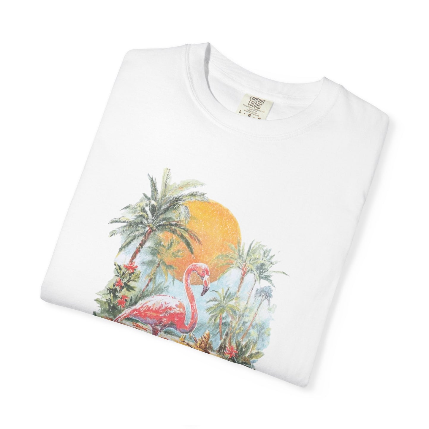 Palm Beach Florida Flamingo Graphic T-Shirt