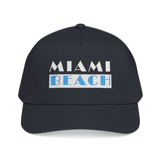 Miami Beach Mid-Profile Cap – Black