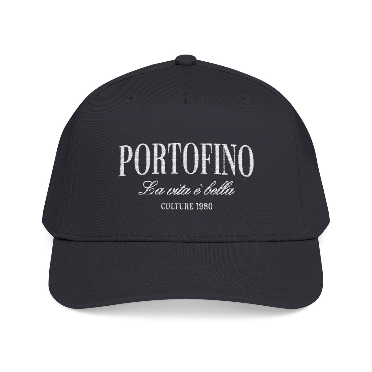Portofino Culture 1980 Mid-Profile Cap – Black