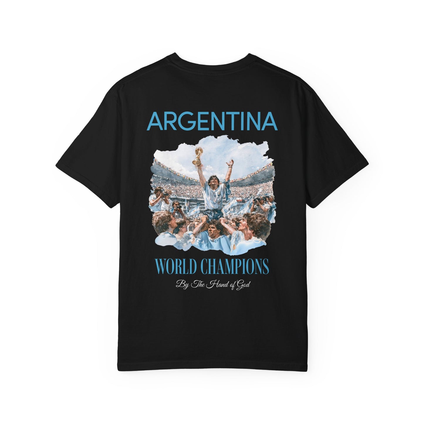 Argentina Football World Champions Mexico '86 Retro Graphic T-Shirt