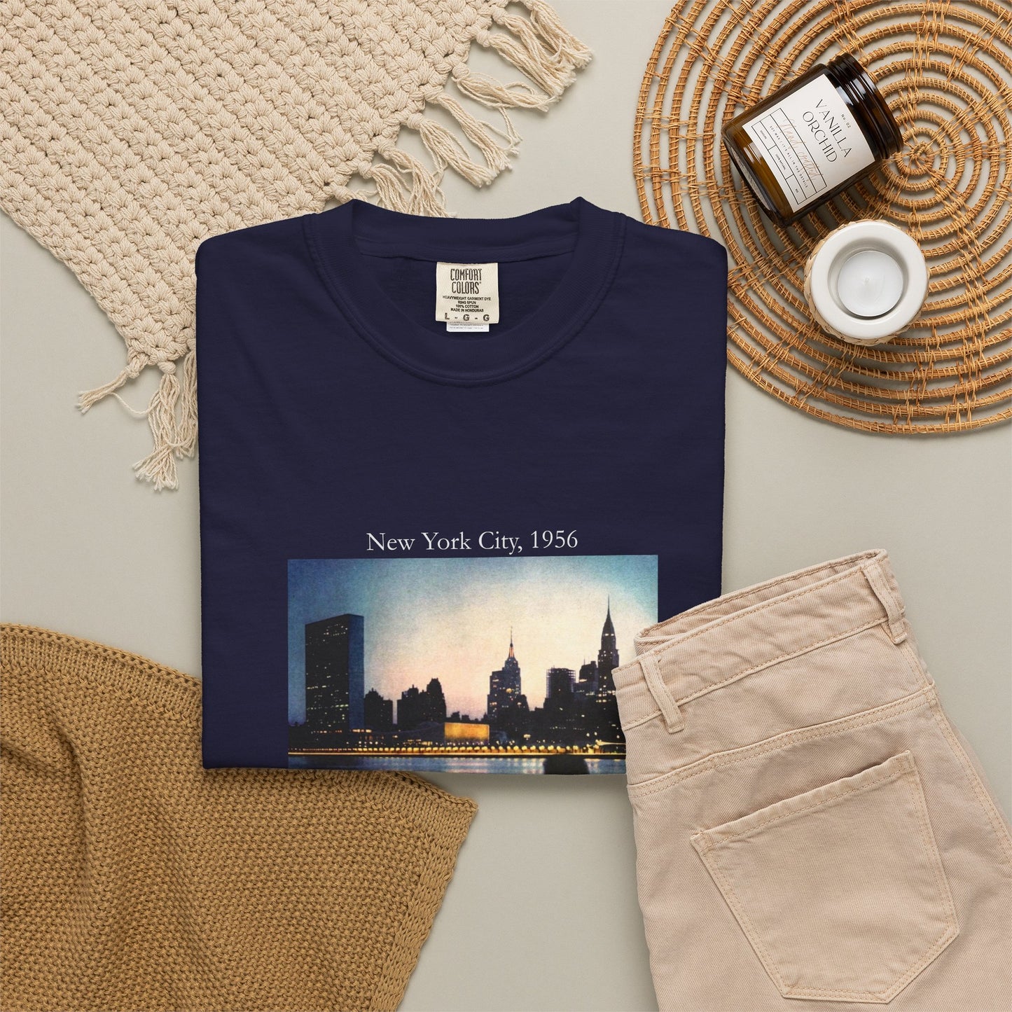 New York City Manhattan Photograph 1950s Graphic T-Shirt