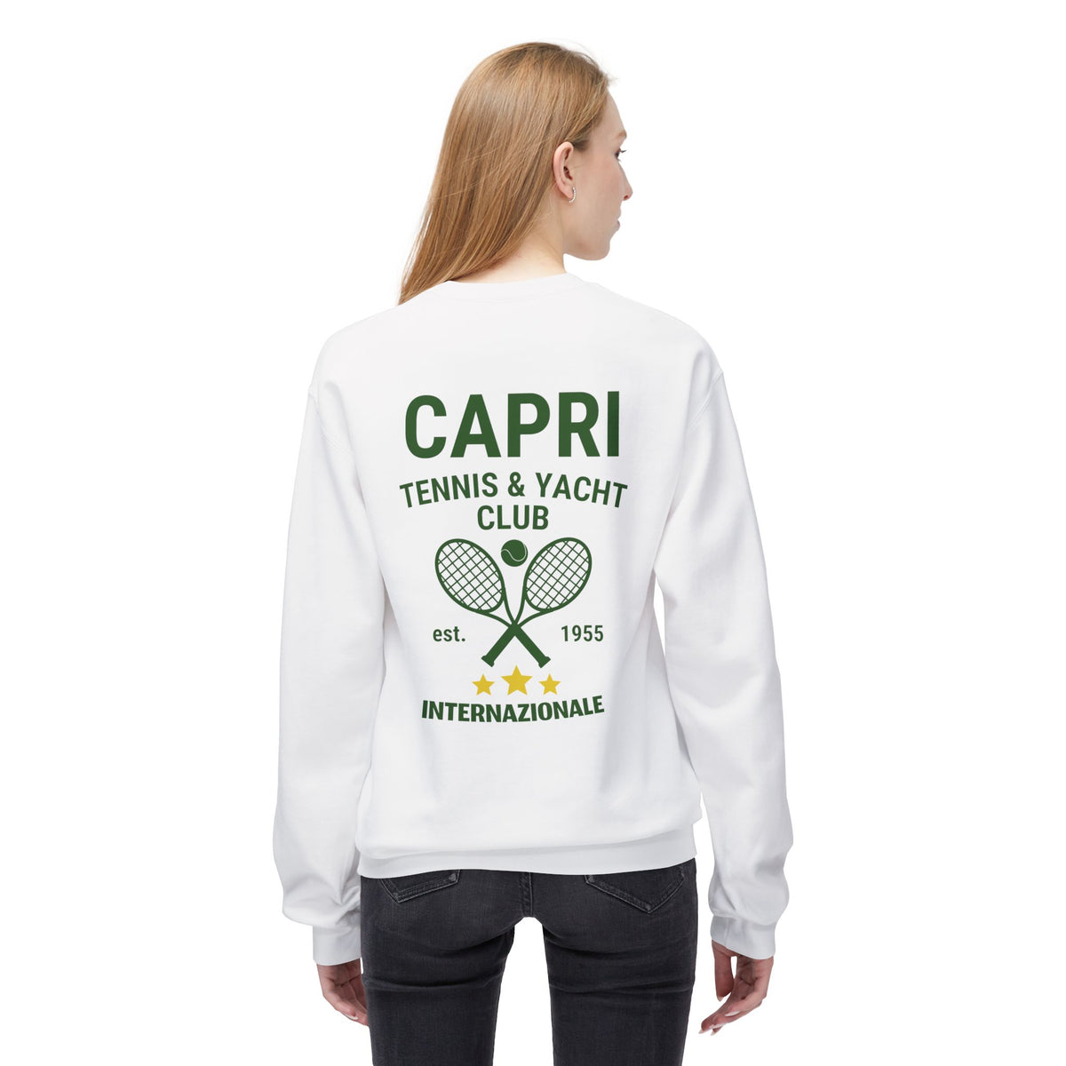 Capri Tennis & Yacht Club Graphic Sweatshirt