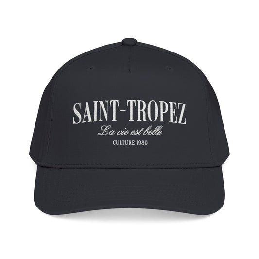 Saint-Tropez Culture 1980 Mid-Profile Cap – Black