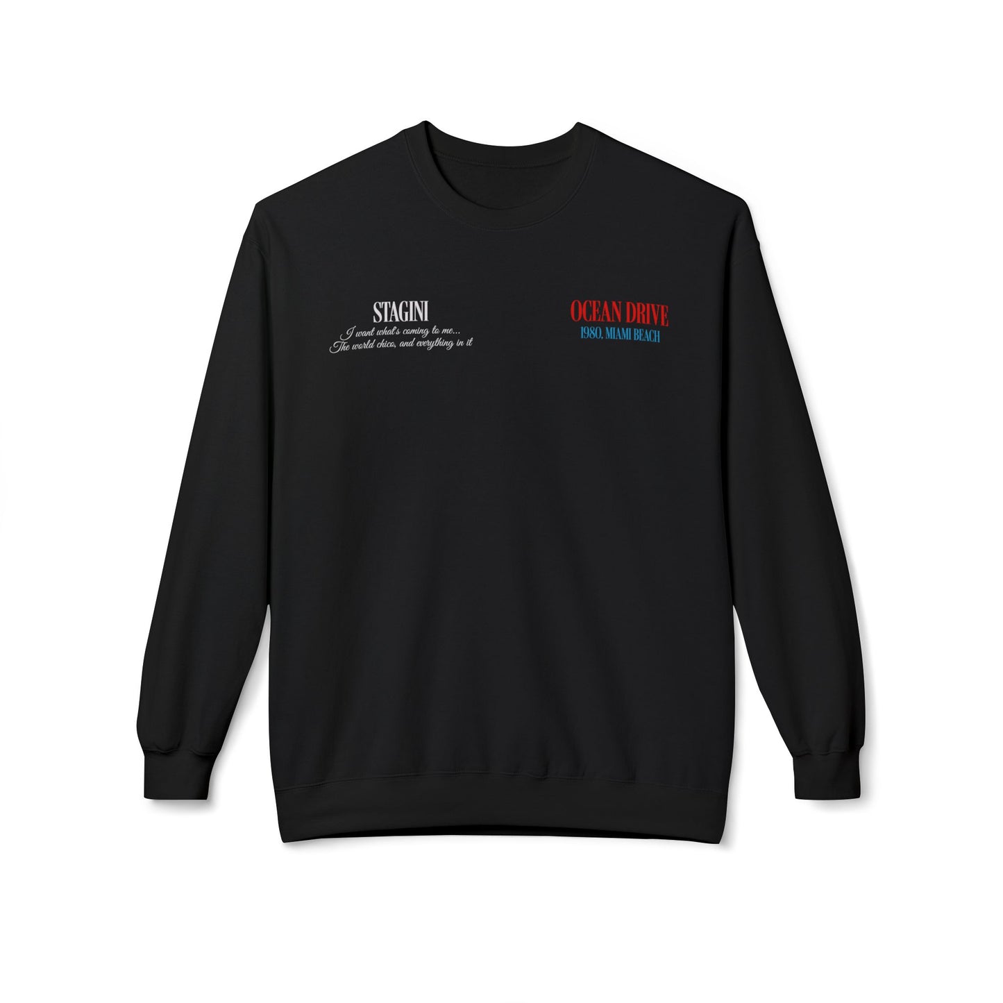 Ocean Drive 1980 Miami Beach Graphic Sweatshirt