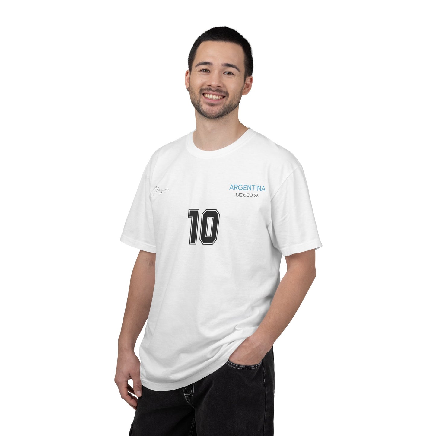 Argentina Football World Champions Mexico '86 Retro Graphic T-Shirt