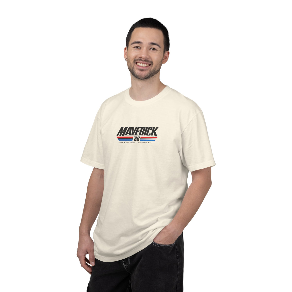 Maverick '86 San Diego California Retro Graphic T-Shirt