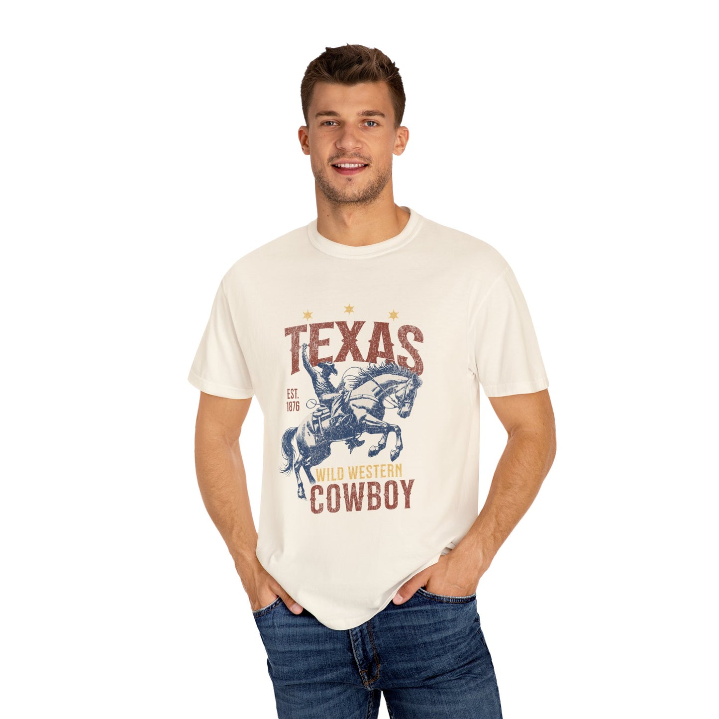 Texas Western Cowboy Graphic T-Shirt