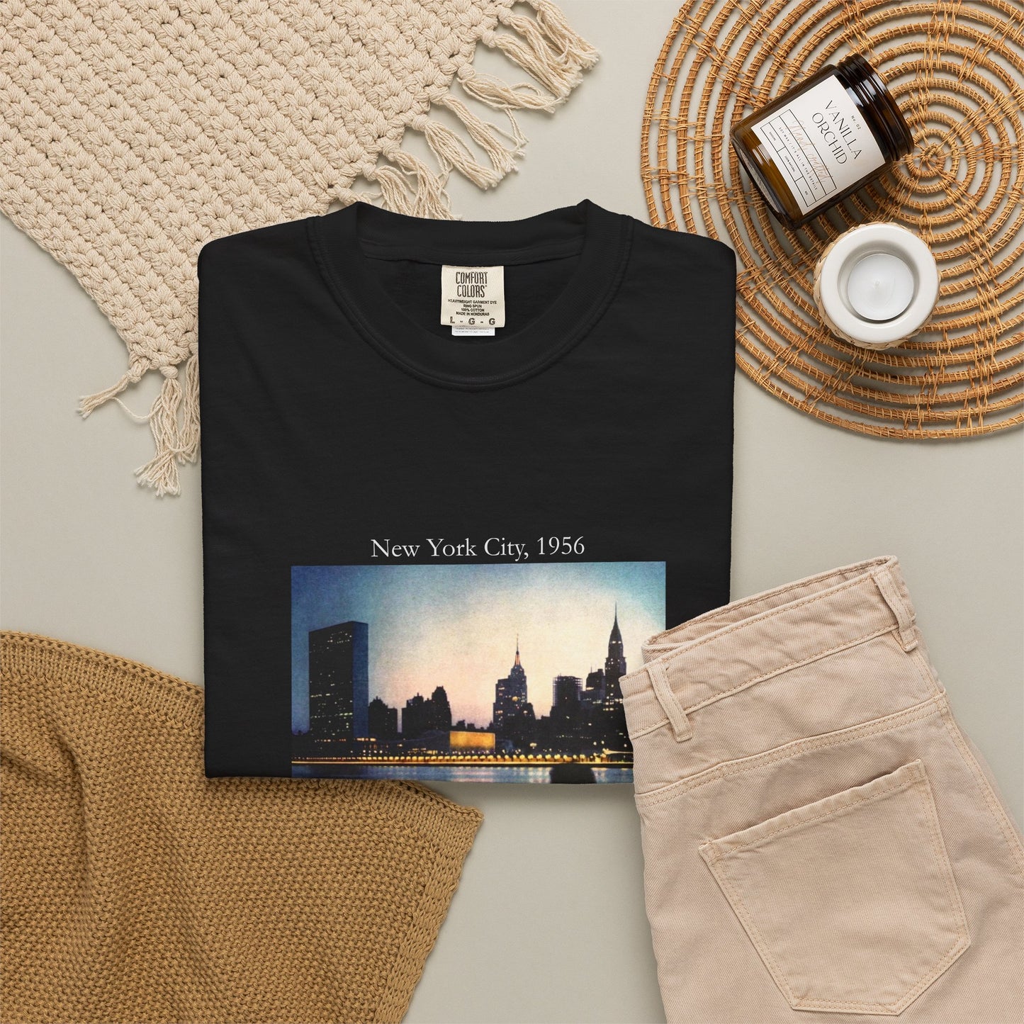 New York City Manhattan Photograph 1950s Graphic T-Shirt