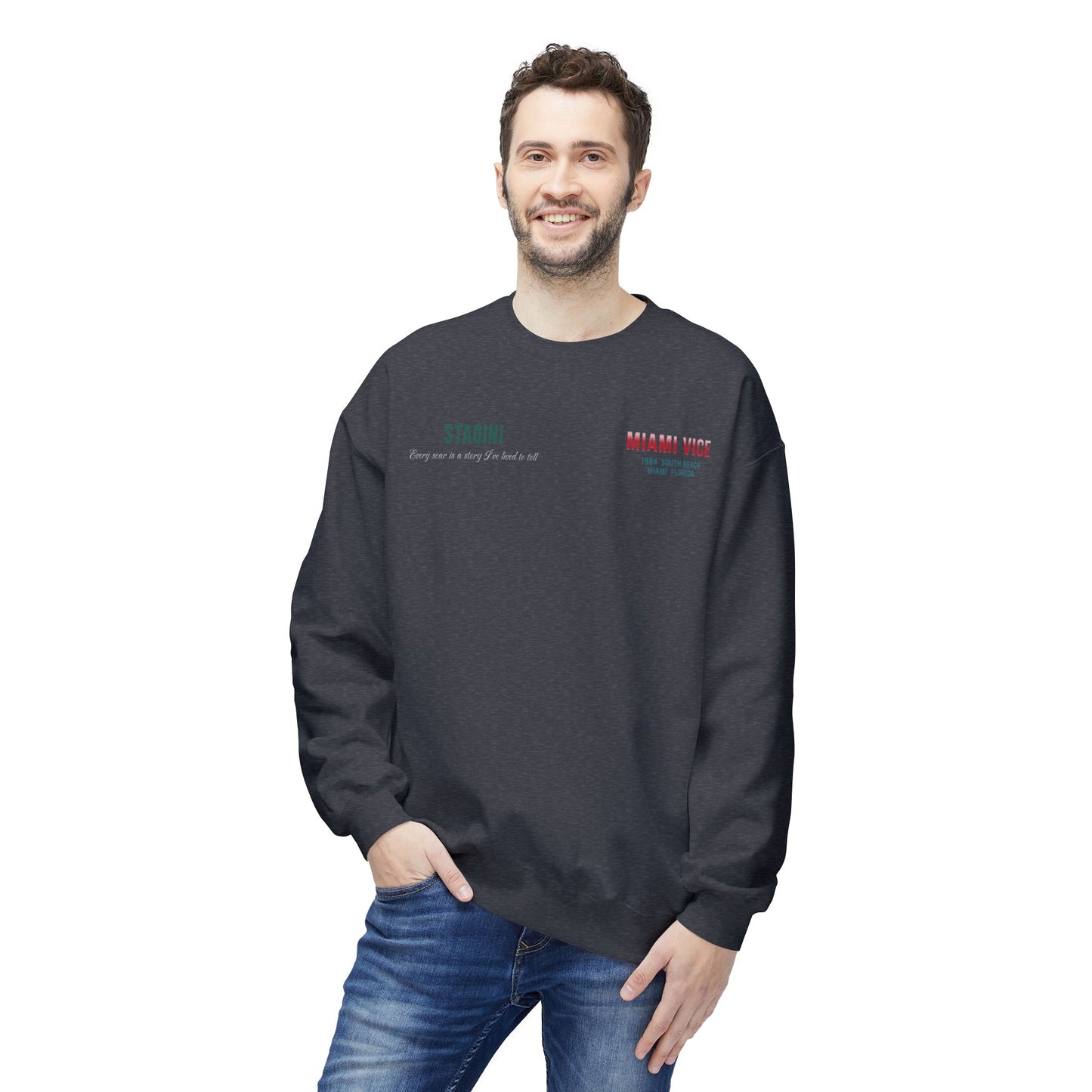 Miami Vice 1980s Graphic Sweatshirt