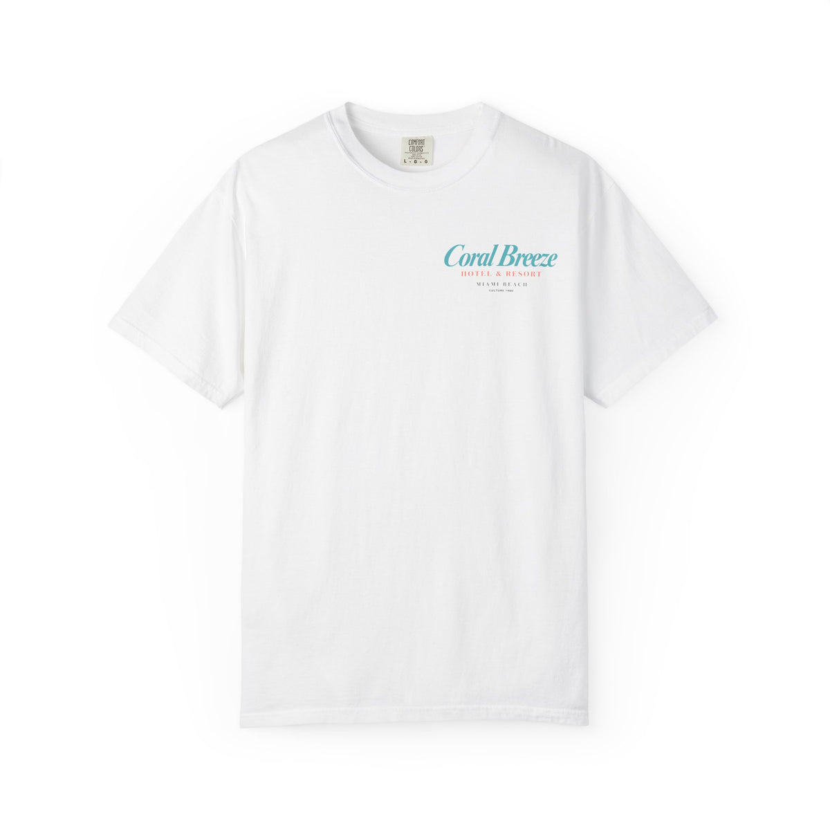 Miami Beach Coral Breeze Hotel & Resort Retro Graphic T-Shirt