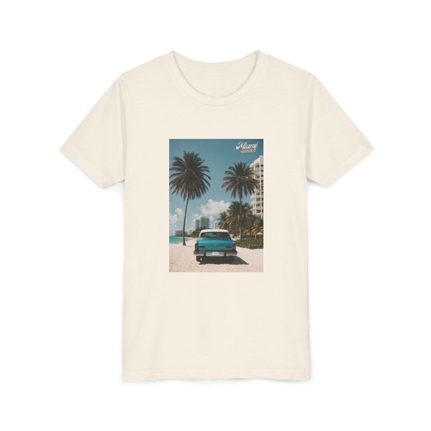 Miami Beach Vintage Car Kids' T-shirt