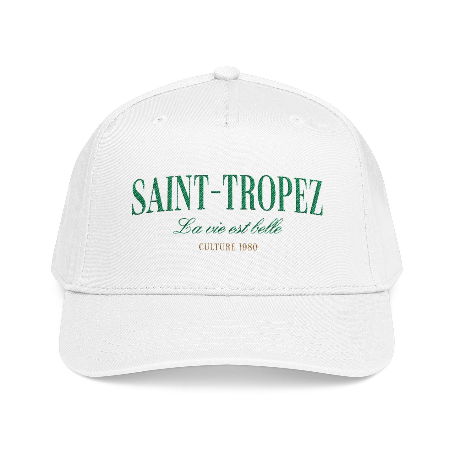 Saint-Tropez Culture 1980 Mid-Profile Cap – White