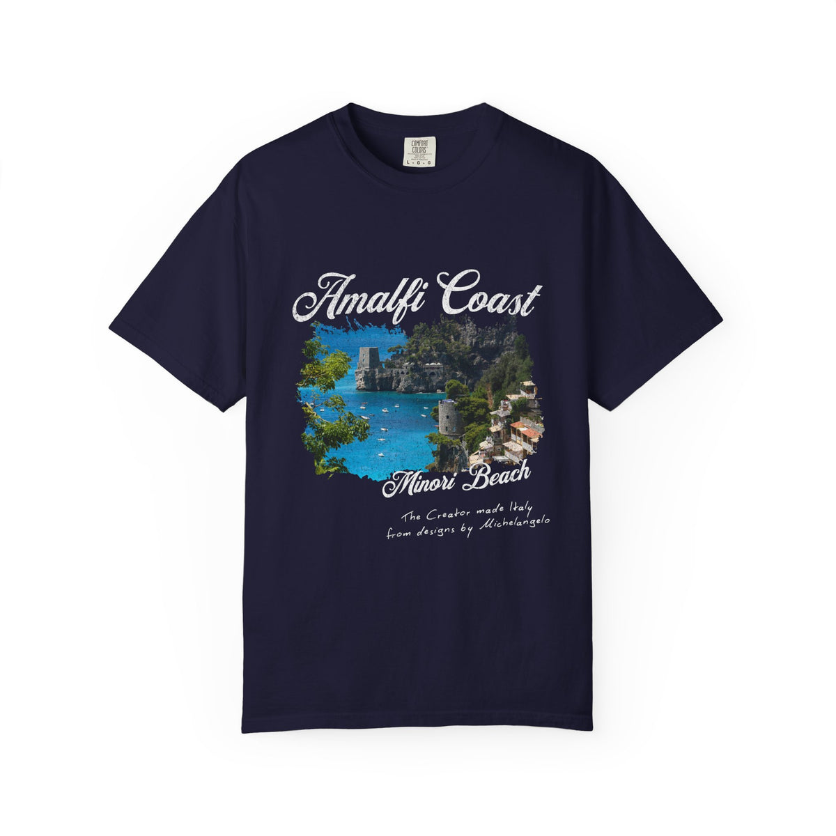 Minori Beach Amalfi Coast Graphic T-Shirt