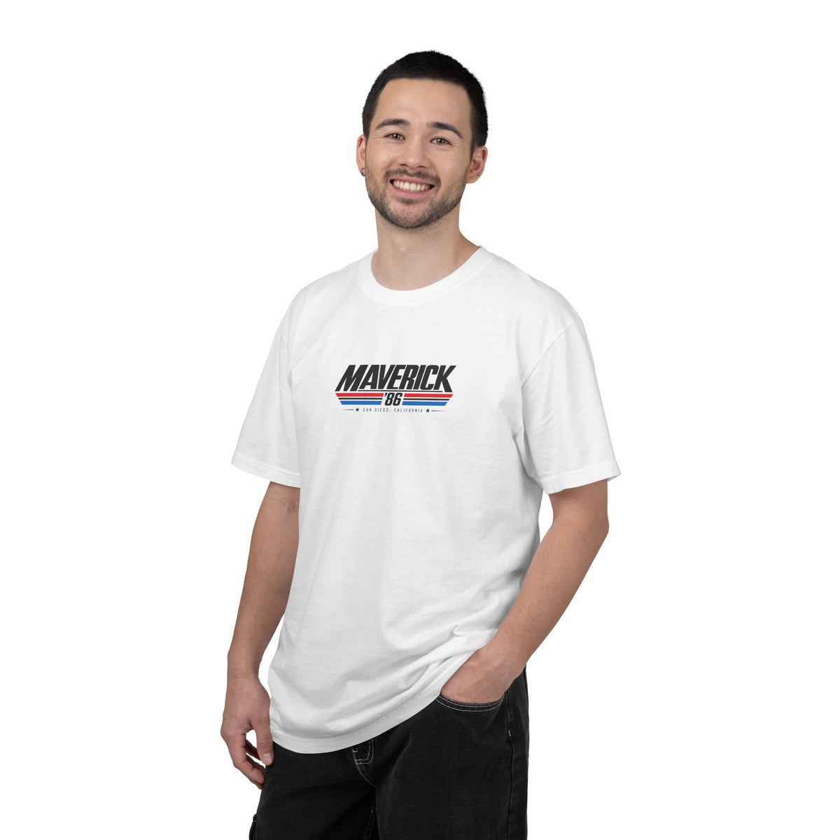 Maverick '86 San Diego California Retro Graphic T-Shirt