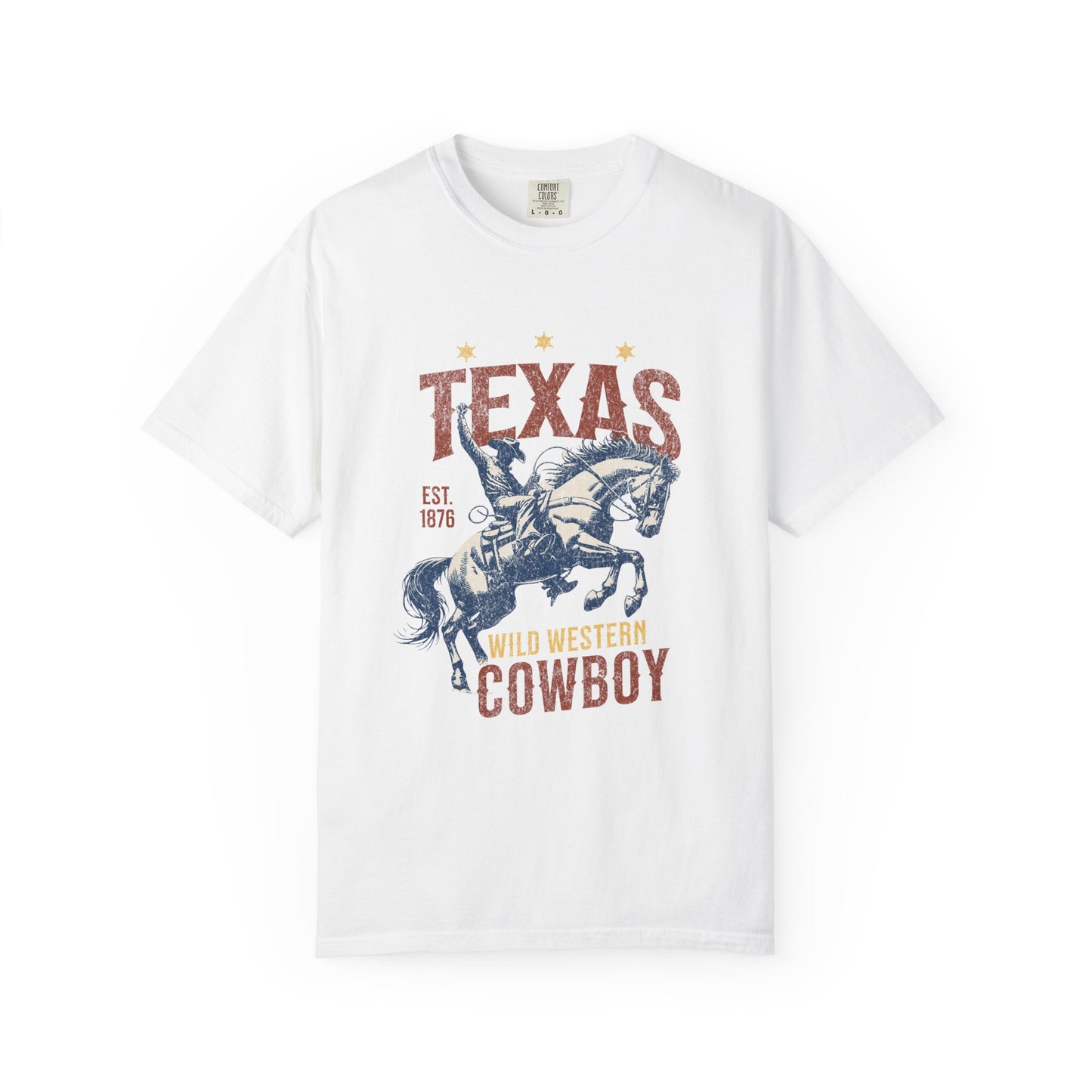 Texas Western Cowboy Graphic T-Shirt