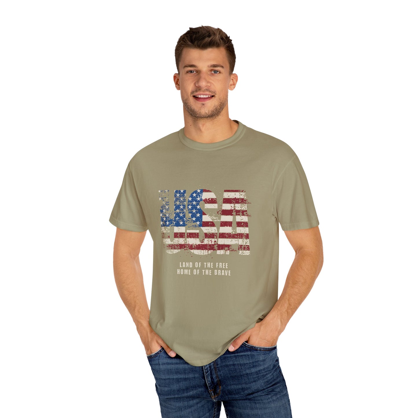 USA American Flag Graphic T-Shirt