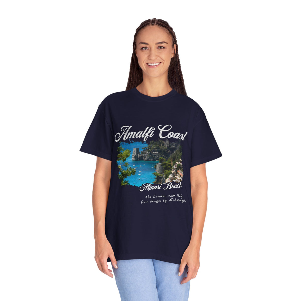 Minori Beach Amalfi Coast Graphic T-Shirt