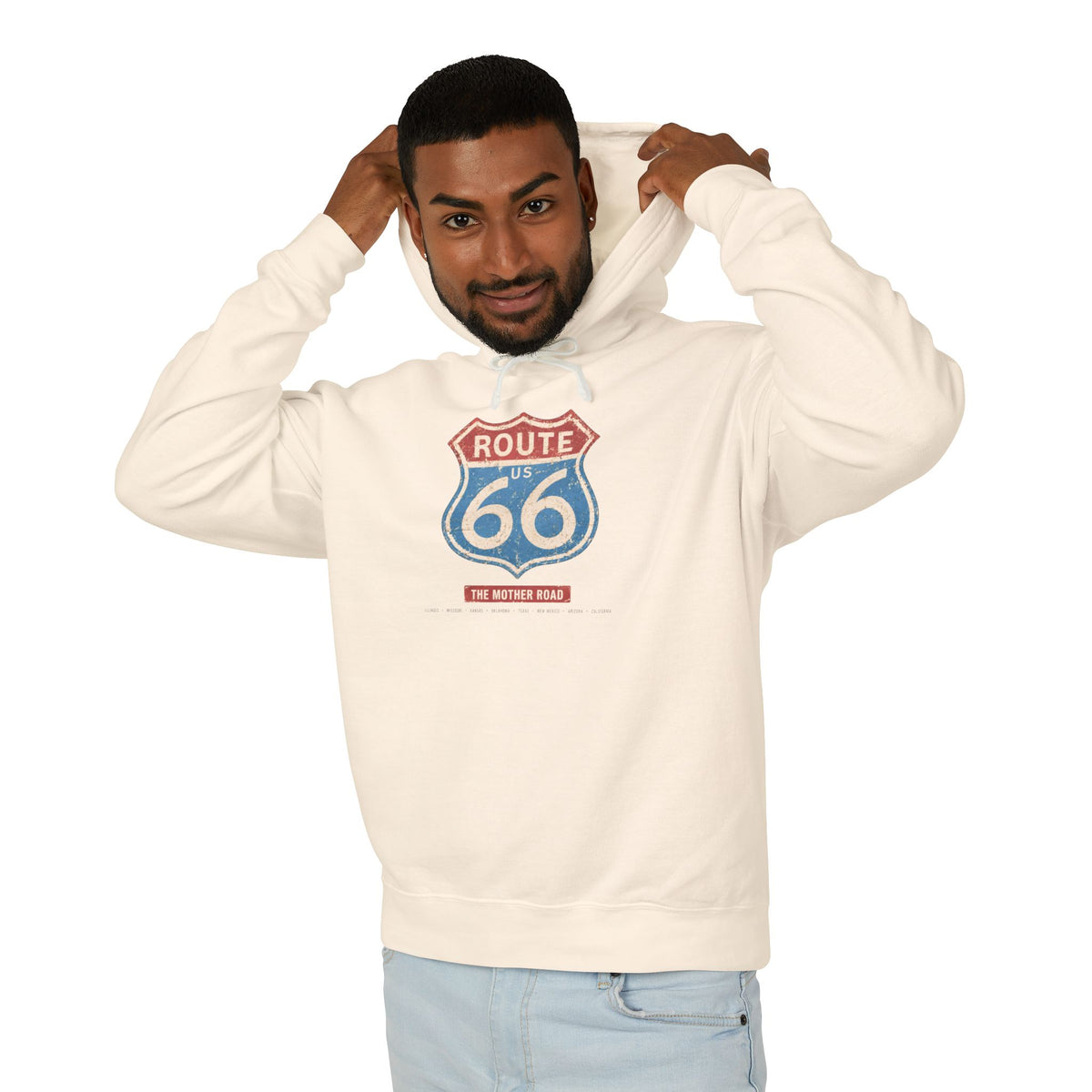 Route 66 Retro Graphic Hoodie