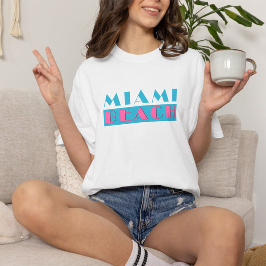 Miami Beach Retro Graphic T-Shirt