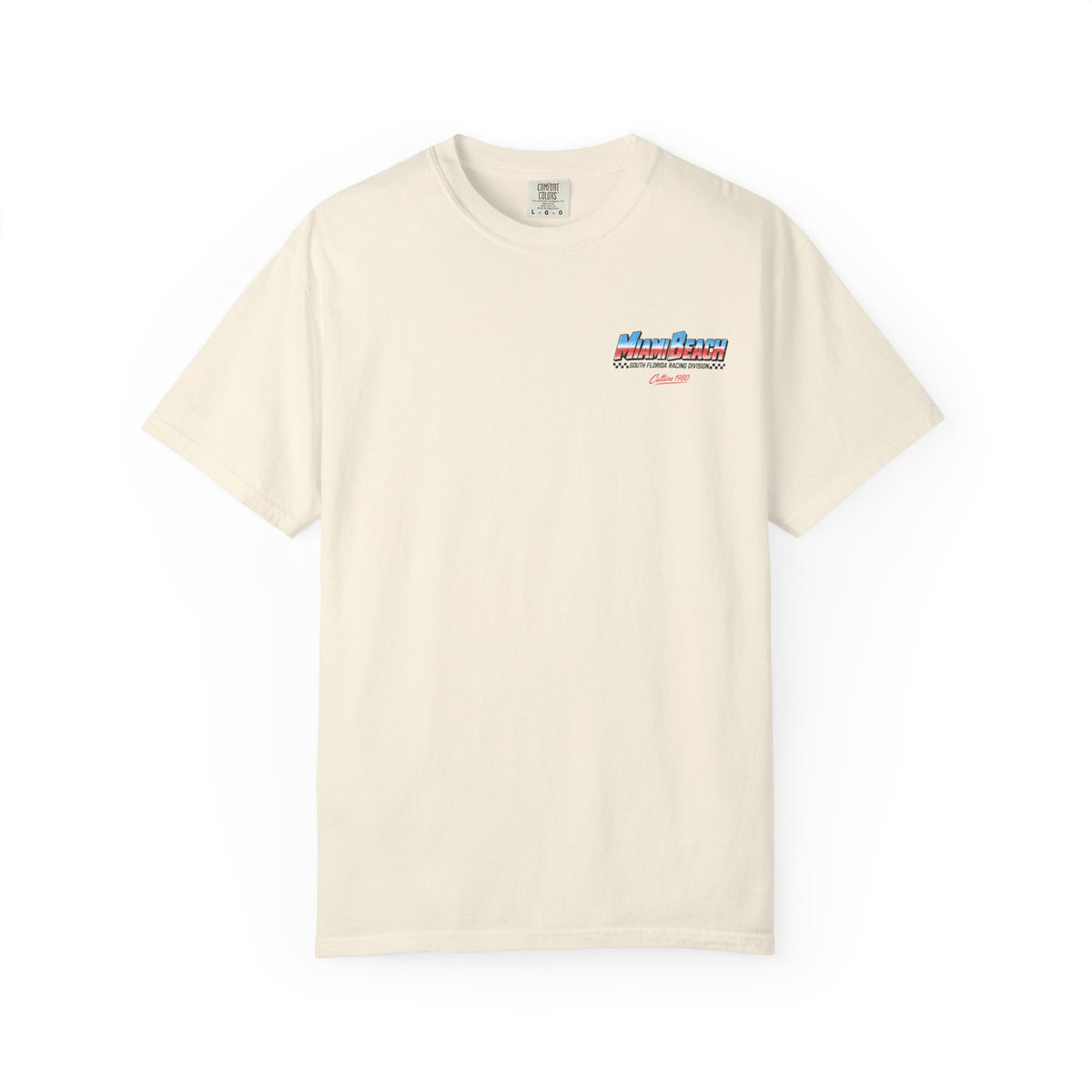 Miami Beach South Florida Racing Division Retro Graphic T-Shirt