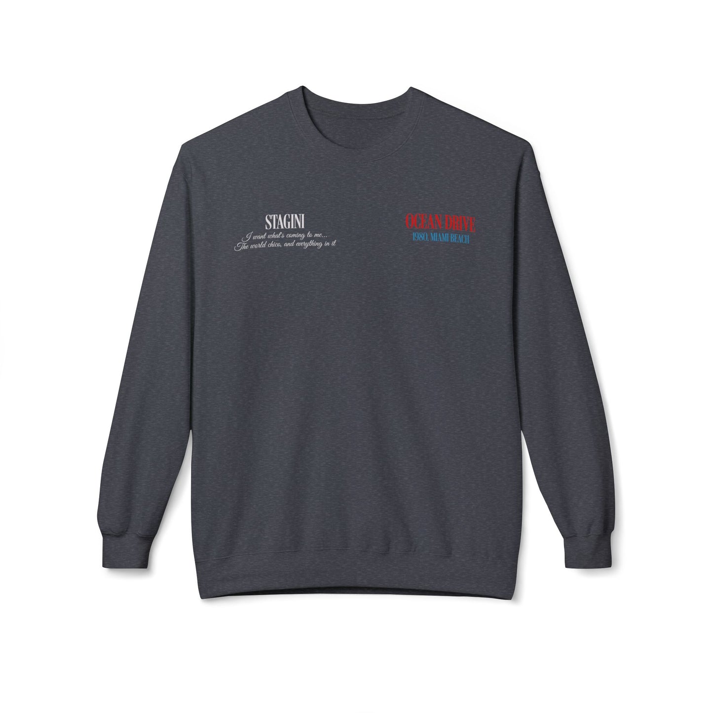 Ocean Drive 1980 Miami Beach Graphic Sweatshirt