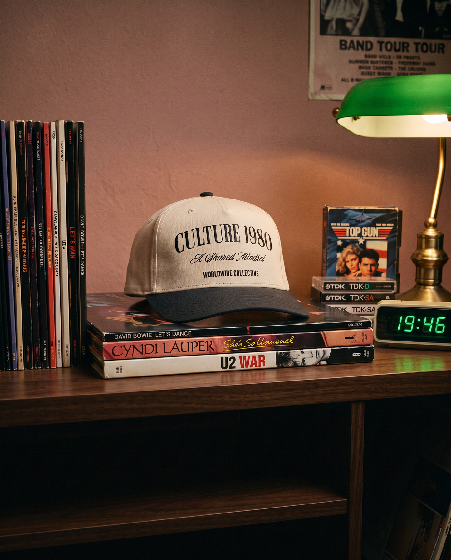 Culture 1980 Classic Mid-Profile Cap – Black