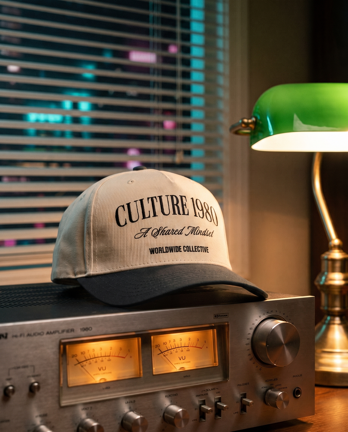Culture 1980 Classic Mid-Profile Cap – Black