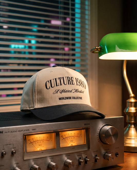 Culture 1980 Classic Mid-Profile Cap – Black / Natural