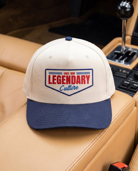 Legendary Culture since 1980 Classic Mid-Profile Cap – Navy / Natural