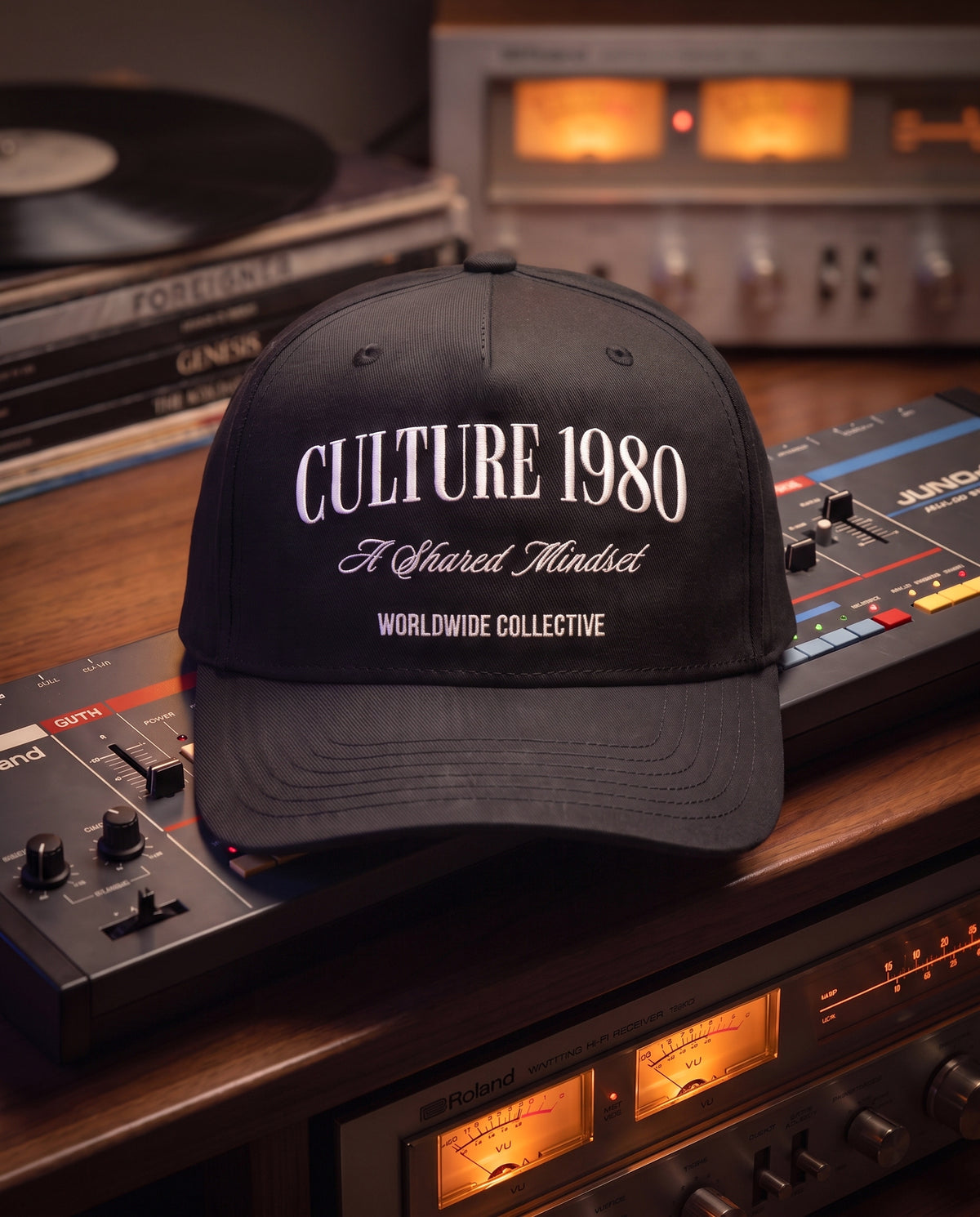 Culture 1980 Classic Mid-Profile Cap – Black