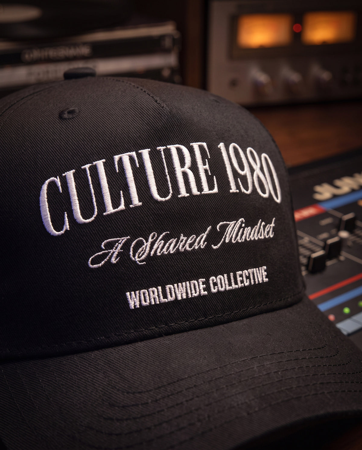 Culture 1980 Classic Mid-Profile Cap – Black