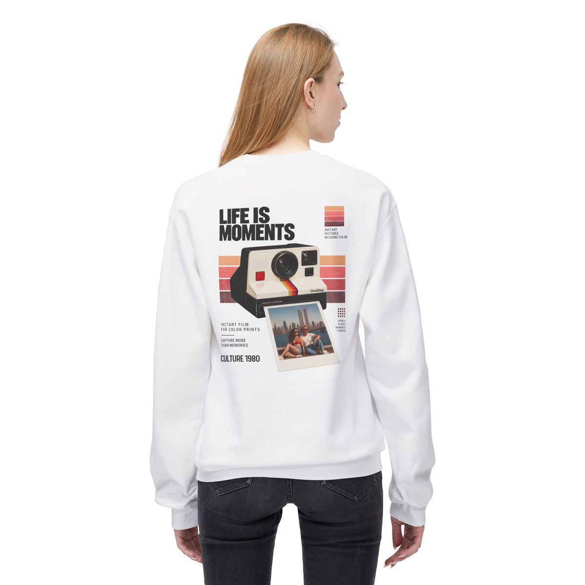 Vintage 1980s Instant Camera Retro Graphic Sweatshirt