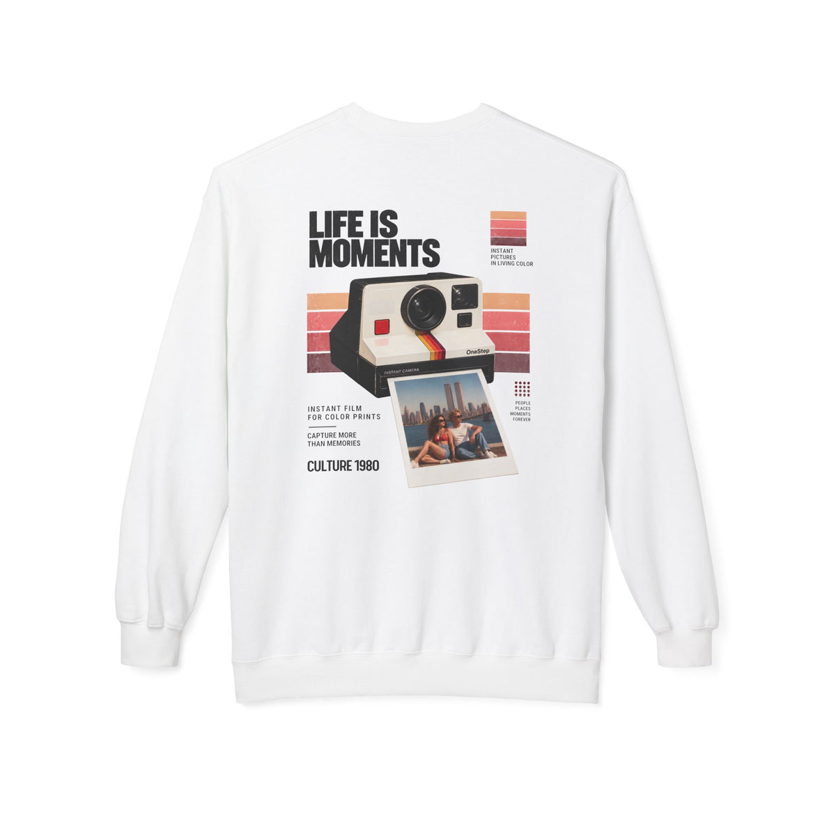 Vintage 1980s Instant Camera Retro Graphic Sweatshirt