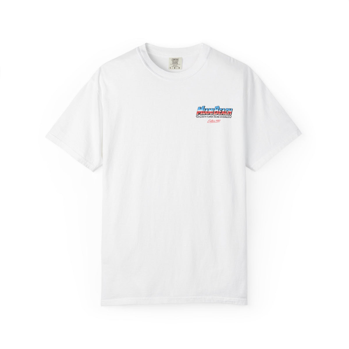 Miami Beach South Florida Racing Division Retro Graphic T-Shirt