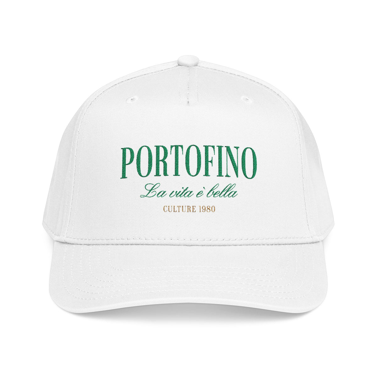 Portofino Culture 1980 Mid-Profile Cap – White