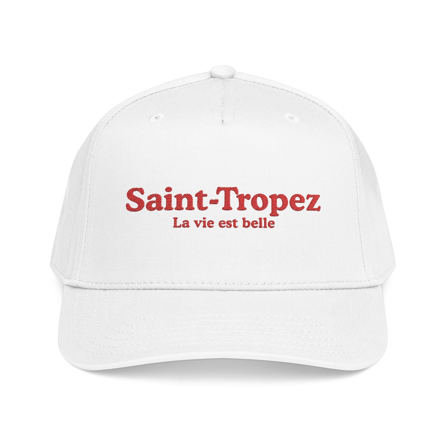 Saint-Tropez Mid-Profile Cap – White
