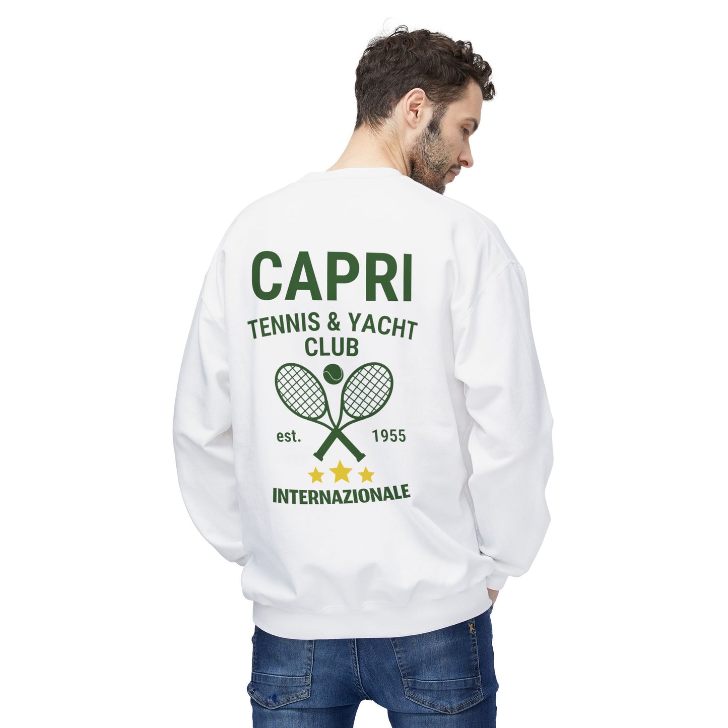 Capri Tennis & Yacht Club Graphic Sweatshirt