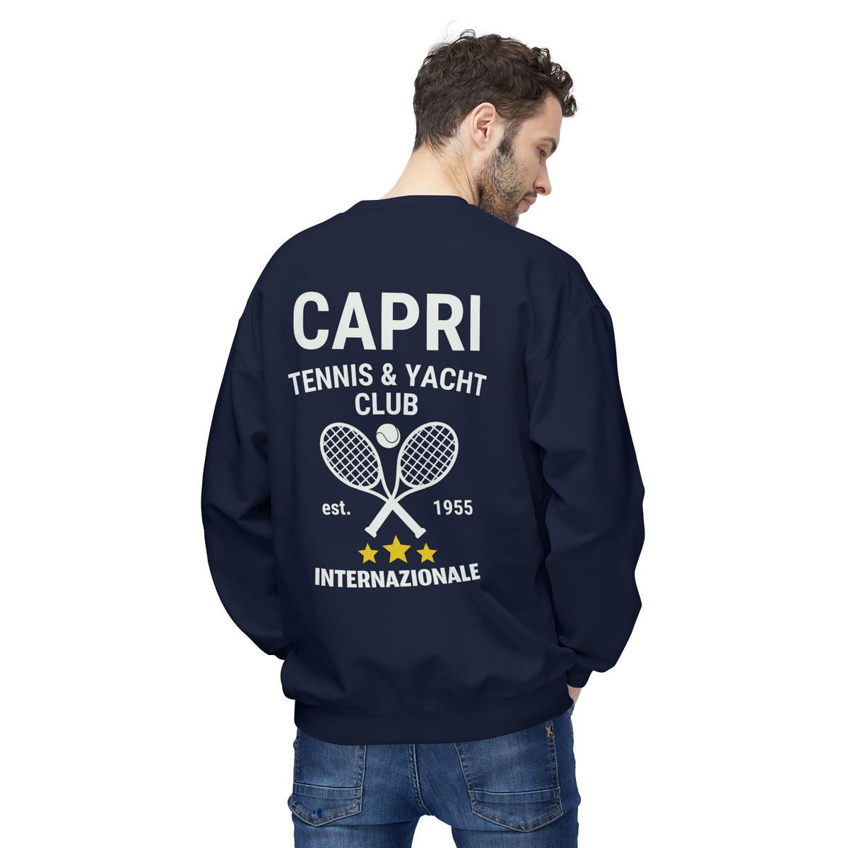 Capri Tennis & Yacht Club Graphic Sweatshirt