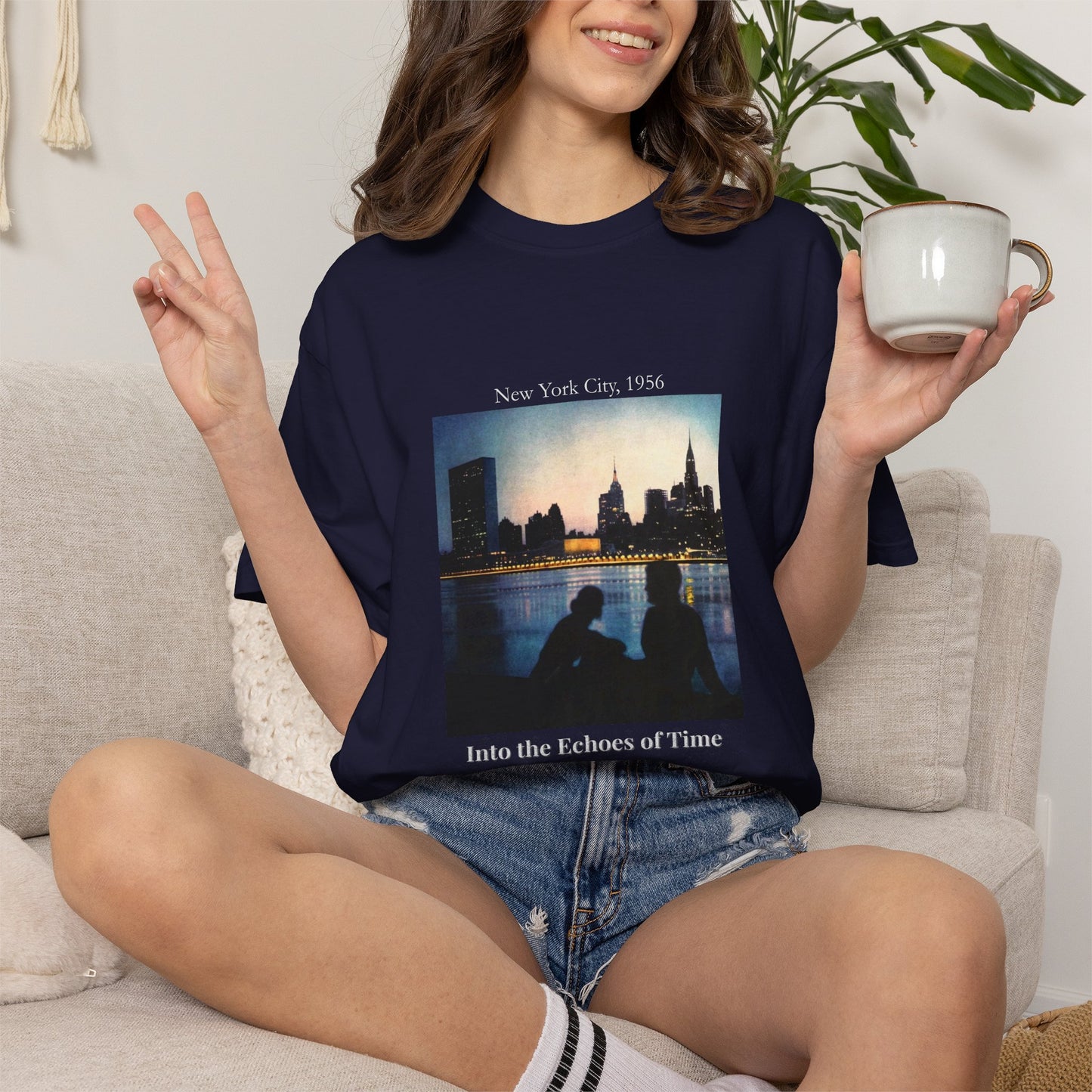 New York City Manhattan Photograph 1950s Graphic T-Shirt