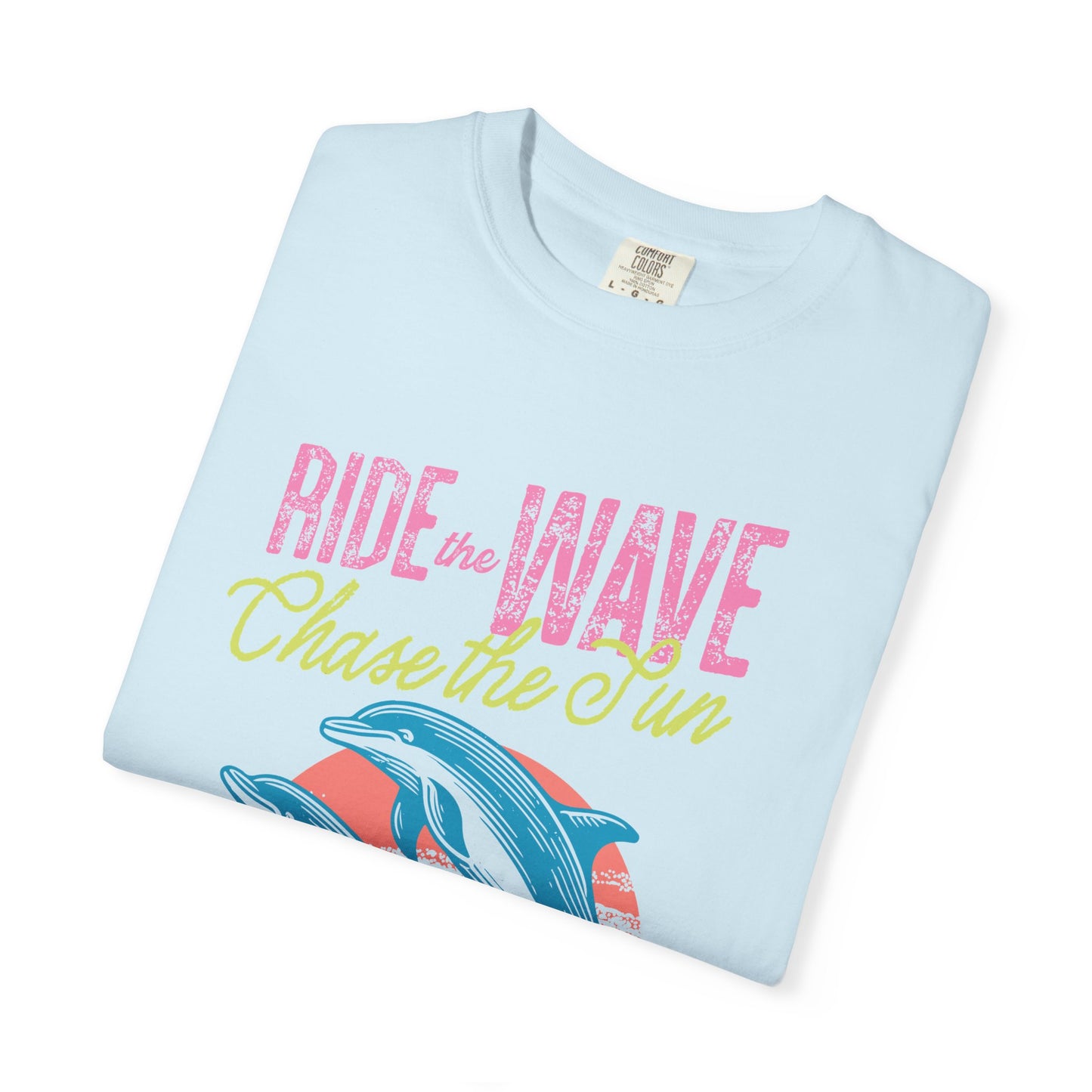Waikiki Hawaii Surfing Dolphins Graphic T-Shirt