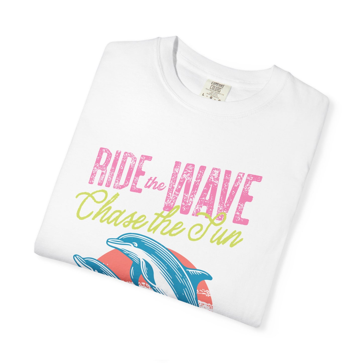 Waikiki Hawaii Surfing Dolphins Graphic T-Shirt